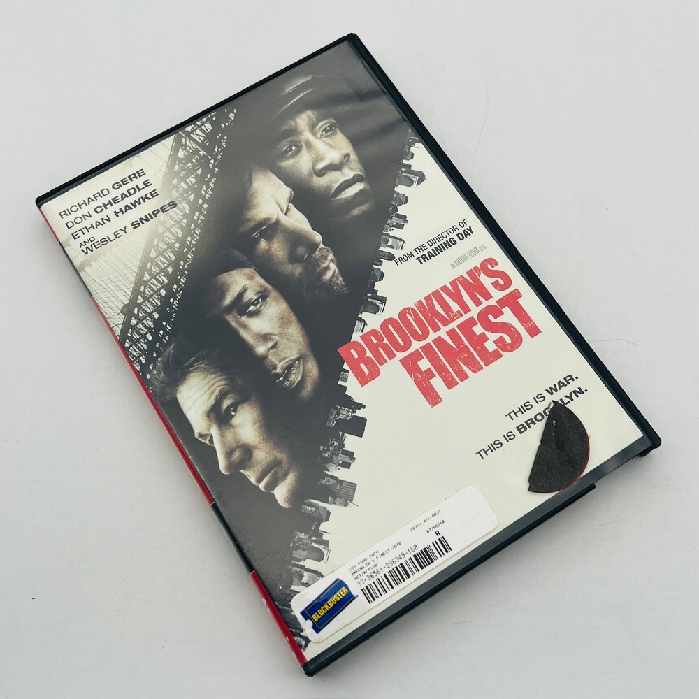 Brooklyn's Finest DVD 2010 Crime Drama Richard Gere Don Cheadle Blockbuster Case